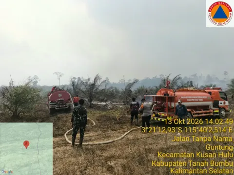 Foto 1 dari 1, Kebakaran Hutan dan Lahan di Desa Teluk Kepayang